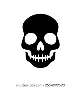 Skull icon logo design template isolated