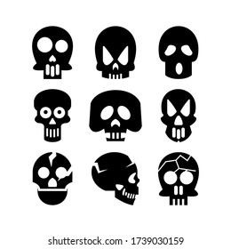 skull icon or logo isolated sign symbol vector illustration - Collection of high quality black style vector icons
