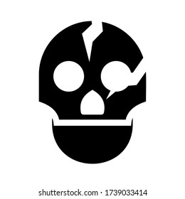 skull icon or logo isolated sign symbol vector illustration - high quality black style vector icons
