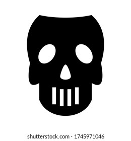 skull icon or logo isolated sign symbol vector illustration - high quality black style vector icons
