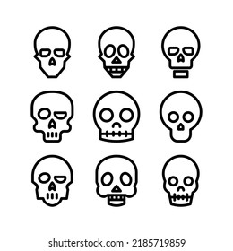 skull icon or logo isolated sign symbol vector illustration - Collection of high quality black style vector icons
