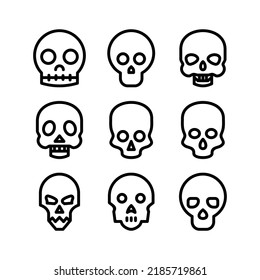 skull icon or logo isolated sign symbol vector illustration - Collection of high quality black style vector icons
