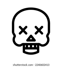 skull icon or logo isolated sign symbol vector illustration - high quality black style vector icons
