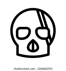 skull icon or logo isolated sign symbol vector illustration - high quality black style vector icons
