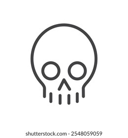 Skull icon Logo symbol outline set