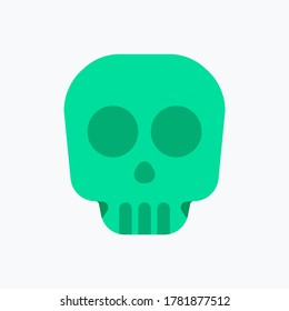 Skull Icon. Medical Icon. Perfect for website mobile app presentation and any other projects. Icon design flat style