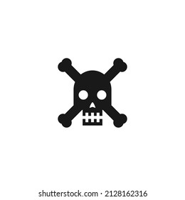 skull icon minimalist vector design