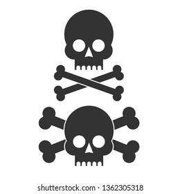 Skull Icon on Background. Vector