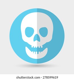 Skull icon on a white background