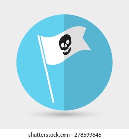 Skull icon on a white background
