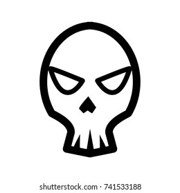 skull icon outline