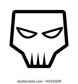 skull icon outline