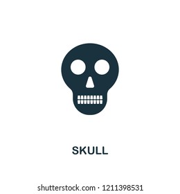 Skull icon. Premium style design from halloween collection. UX and UI. Pixel perfect skull icon. For web design, apps, software, printing usage.