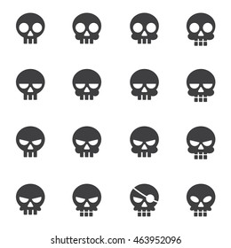 skull icon set
