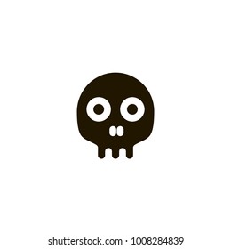 skull icon. sign design