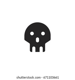 skull icon. sign design
