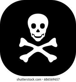 Skull icon ,sign design