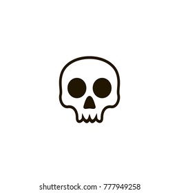 skull icon. sign design