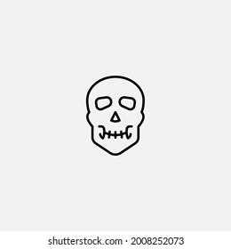 Skull icon sign vector,Symbol, logo illustration for web and mobile