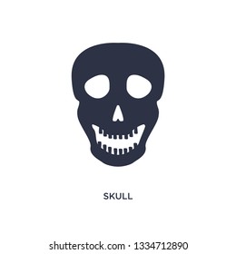 skull icon. Simple element illustration from history concept. skull editable symbol design on white background. Can be use for web and mobile.