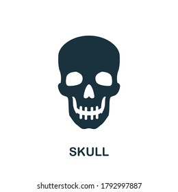 Skull icon. Simple element from internal organs collection. Creative Skull icon for web design, templates, infographics and more