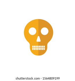 Skull icon. Simple flat element from halloween collection. Creative skull icon for templates, software and apps.
