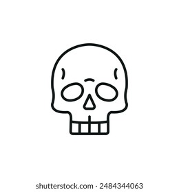 Skull icon. Simple skull icon for social media, app, and web design. Vector illustration.
