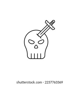 the skull icon is suitable for your web, apk or project with a medieval theme