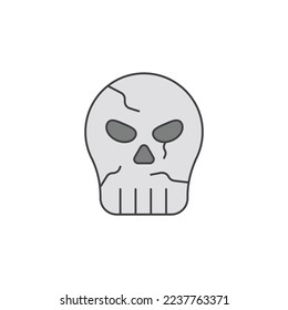 the skull icon is suitable for your web, apk or project with a medieval theme