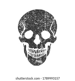  Skull icon symbol. death's head cranium logo sign. Vector illustration image. Isolated in background.