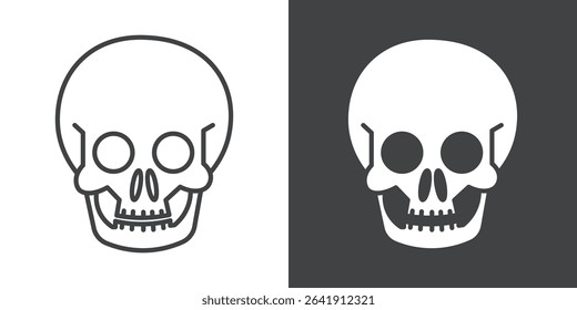 skull icon symbol illustration logo