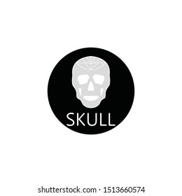 Skull icon and symbol vector illustration