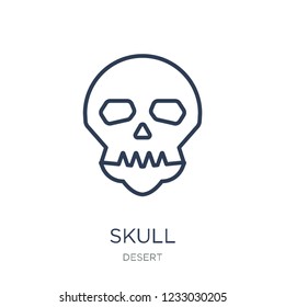 Skull icon. Trendy flat vector Skull icon on white background from Desert collection, vector illustration can be use for web and mobile, eps10