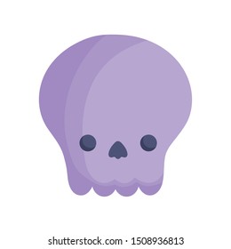 skull icon trick or treat happy halloween