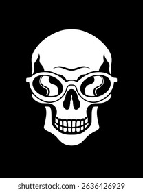 skull icon with various kinds of glasses