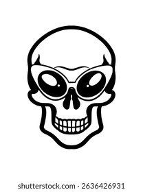 skull icon with various kinds of glasses