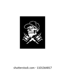 Skull icon vector