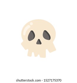 skull icon vector cartoon helloween