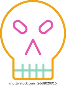 Skull Icon Vector Design Art Illustration Symbol