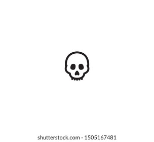 skull icon vector design element logo template