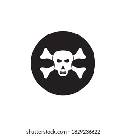 Skull icon vector design illustration and background