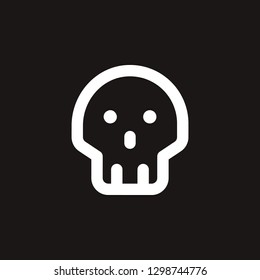 skull icon. skull vector design. sign design