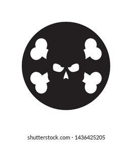 skull icon vector design template
