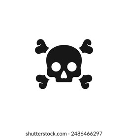 Skull icon vector. EPS 10 editable vector