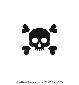 Skull icon vector. EPS 10 editable vector