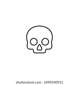 Skull icon vector. EPS 10 editable vector