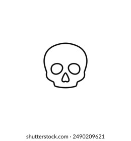 Skull icon vector. EPS 10 editable vector