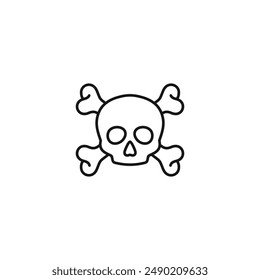 Skull icon vector. EPS 10 editable vector