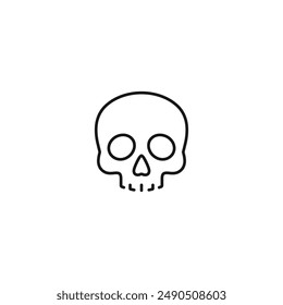 Skull icon vector. EPS 10 editable vector