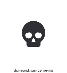 Skull icon. Vector Skull. Flag icon. Jolly Roger. Bones. Pirate flag. Sea flag. Sign of death. Danger sign. Skull with bones. Poison sign. Alert sign. Poisonous substance. Threat of poisoning. Skull